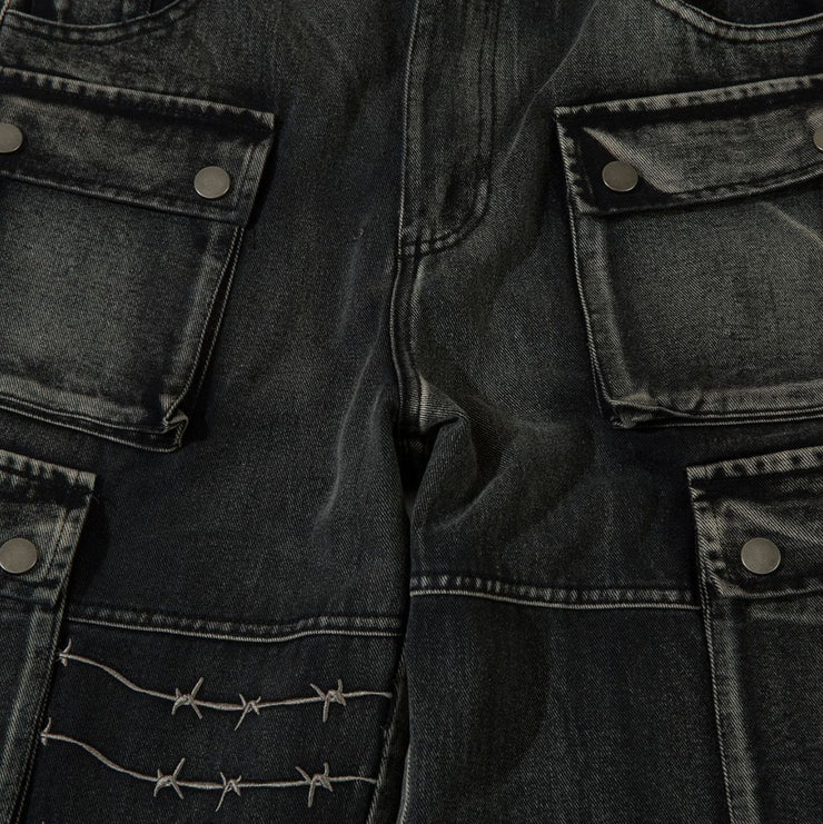 Maychao Special-interest Design Embroidery Heavy-duty Trousers