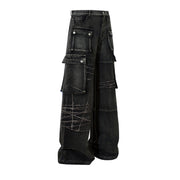 Maychao Special-interest Design Embroidery Heavy-duty Trousers