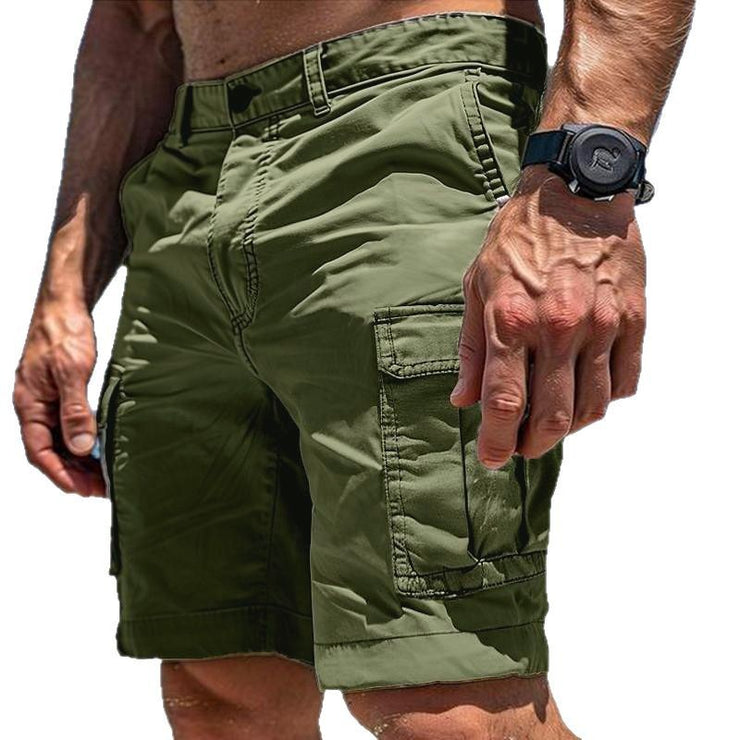 Men's Cargo Shorts Summer Multi Pocket Button