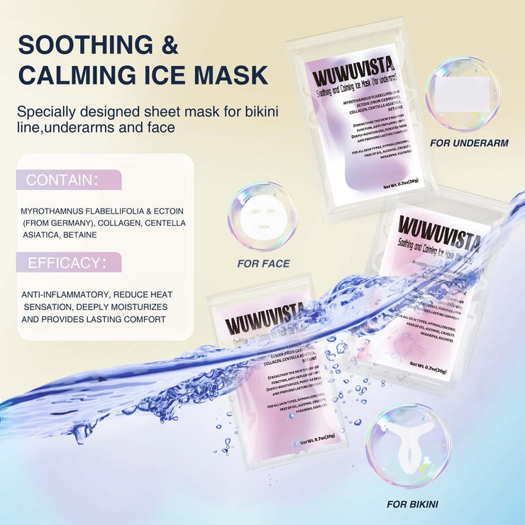 Waxing Kit WUWUVISTA 23 Items Hair Removal Wax Kit With Wax Warmer Waxing Beads For Face, Brazilian, Full Body, Bikini, Sensitiive Skin  Skin Suitable For Plugs Of American, European Specification