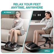 Hot Foot Massager Air Compression Foot Massager Deep Kneading Roll Precise Massage And Heating Function