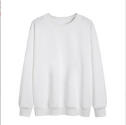 Fun Printed Long Sleeve Hoodless Round Neck Sweatshirt