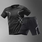 Men's T-shirts Sports Running T-shirt Color Block Men Quick-drying Breathable Short Sleeve Round Neck Active Tee Outdoor Workout