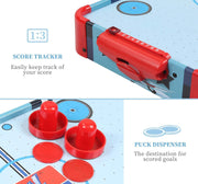 24inch Battery-Operated Tabletop Mini Air Hockey Table For Kids