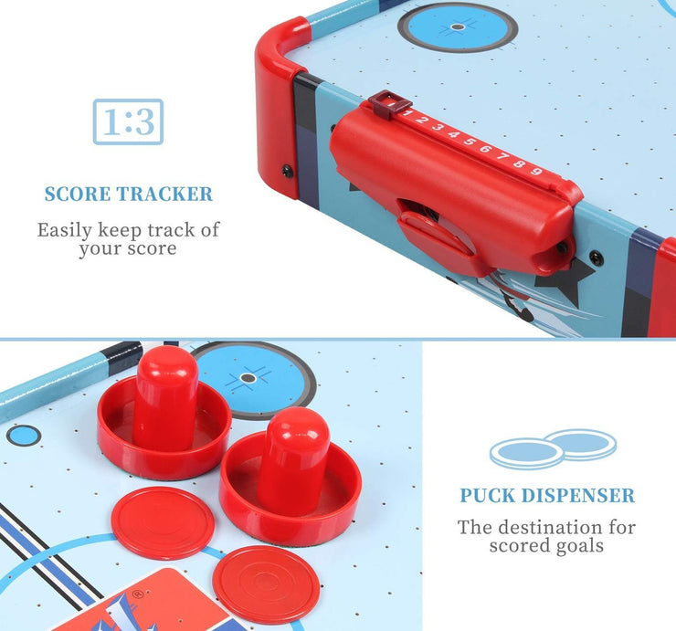 24inch Battery-Operated Tabletop Mini Air Hockey Table For Kids