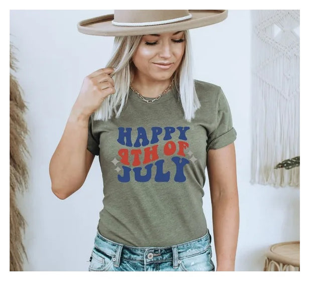 Happy 4th Of July T-shirt, Gift For Her, American Shirt, Independence Day Tee, Gift For Usa Mama, Usa Shirt, Memorial Day Shirt