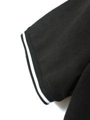 Men's Lapel Short Sleeve Polo Shirt Summer Sports Casual Tops