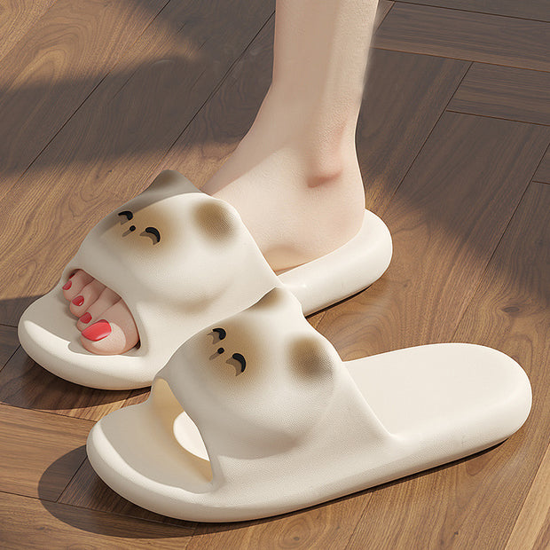 Cartoon Cat Slippers Home Non-slip Floor Bathroom Slipper Summer Bedroom House Shoes