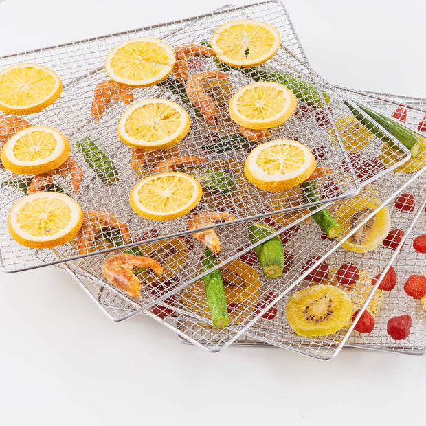 VEVOR Food Dehydrator Machine, 10 Stainless Steel Trays, 1000W Electric Food Dryer With Digital Adjustable Time