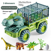 Large Engineering Vehicle Dinosaur Children's Toy Car Set