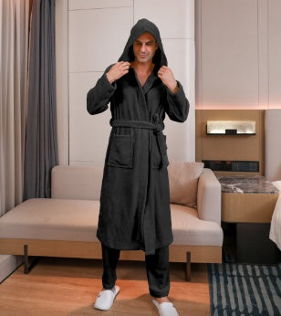 Men's Fibre Velvet Gown Set