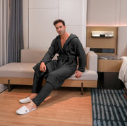 Men's Fibre Velvet Gown Set