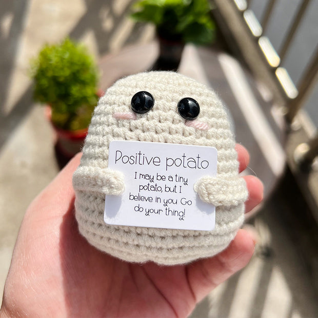 New Cute Positive Energy Emotional Cucumber Pickle Doll Knitting