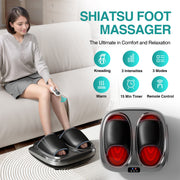 Hot Foot Massager Air Compression Foot Massager Deep Kneading Roll Precise Massage And Heating Function