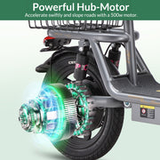 K14Electric Scooter Motor Power 500W Battery Capacity 36V 15.6Ah Tire Size 14inches Max Speed 32KM