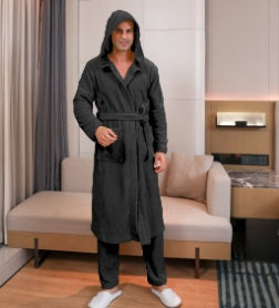 Men's Fibre Velvet Gown Set
