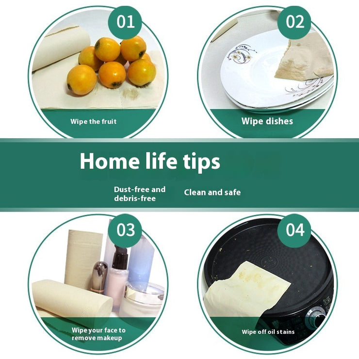 64 Rolls Natural Color Toilet Paper Household Affordable